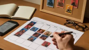 Come costruire un calendario settimanale con finestrelle di carta