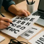 Come recensire le lettere disegnate a mano nei fumetti per bambini