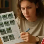 Come disegnare una scena a fumetti in cui un personaggio cerca qualcosa sotto il tavolo