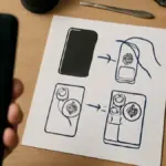 Come disegnare una telefonata a fumetti mostrando due luoghi nello stesso dialogo