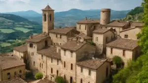 Disegnare una città fantastica per lo sfondo di una storia